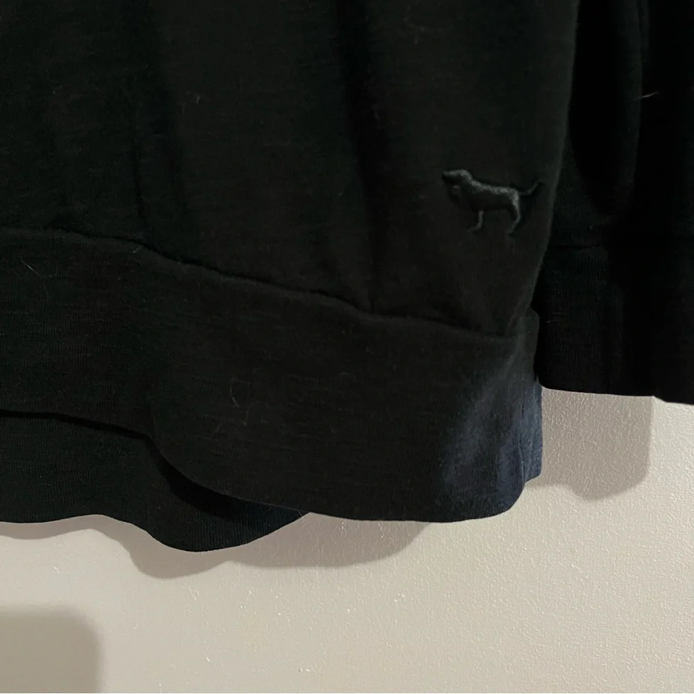 PINK Victoria's Secret Black Relaxed Long Sleeve Tee - Picture 3 of 5